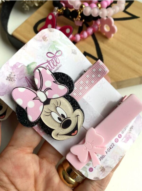 HAIR CLIPS - MINNIE ROSA