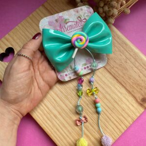 Laço Teodora - Verniz - Aplicação de Terêrê - Pirulito