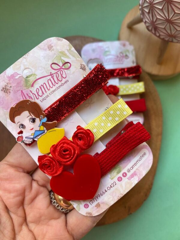 Hair Clips - Princesa Bela