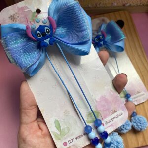 Laço Blanche com Aplique do Stitch