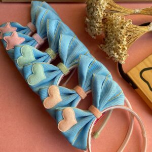 Arco Alexandra - Jeans com Coração Glíter