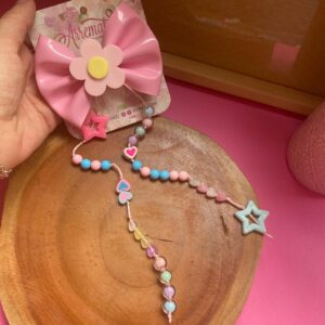 Laço Teodora Terere - Picolé Flor Rosa