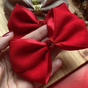 Laço Catherine Veludo Cotelê - Escolha a cor