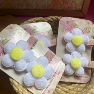 Duplinha Hair Clips - Flor Margarida