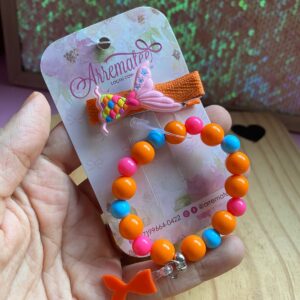 Kit Temático - Sereia - Hair Clips e Pulseira